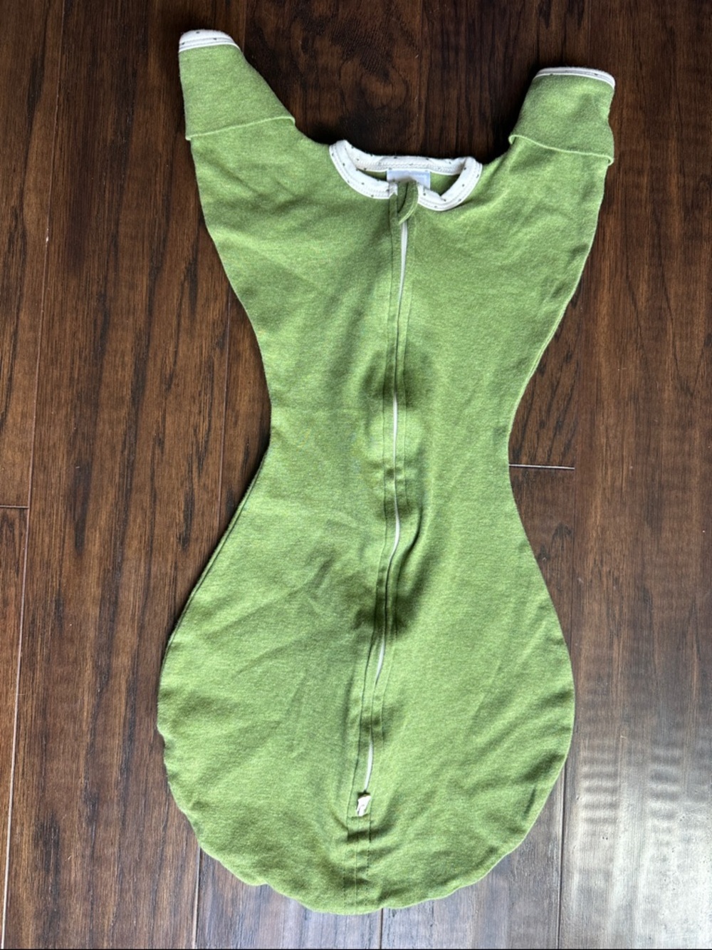 Swaddle Designs Green Infant Zip One-Piece Footie